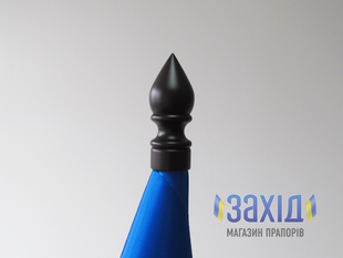 Навершя для прапора крапля з дерева nv-krp-der фото